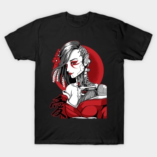 Saibōgu Cyberpunk Geisha T-Shirt